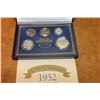 Image 1 : 1952 US YEAR SET 5 COINS IN NICE BOX