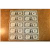 Image 1 : 10 ASSORTED 1957 $1 SILVER CERTIFICATES