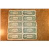 Image 2 : 10 ASSORTED 1957 $1 SILVER CERTIFICATES