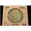 Image 1 : 1935-F GERMAN SILVER 5 MARKS