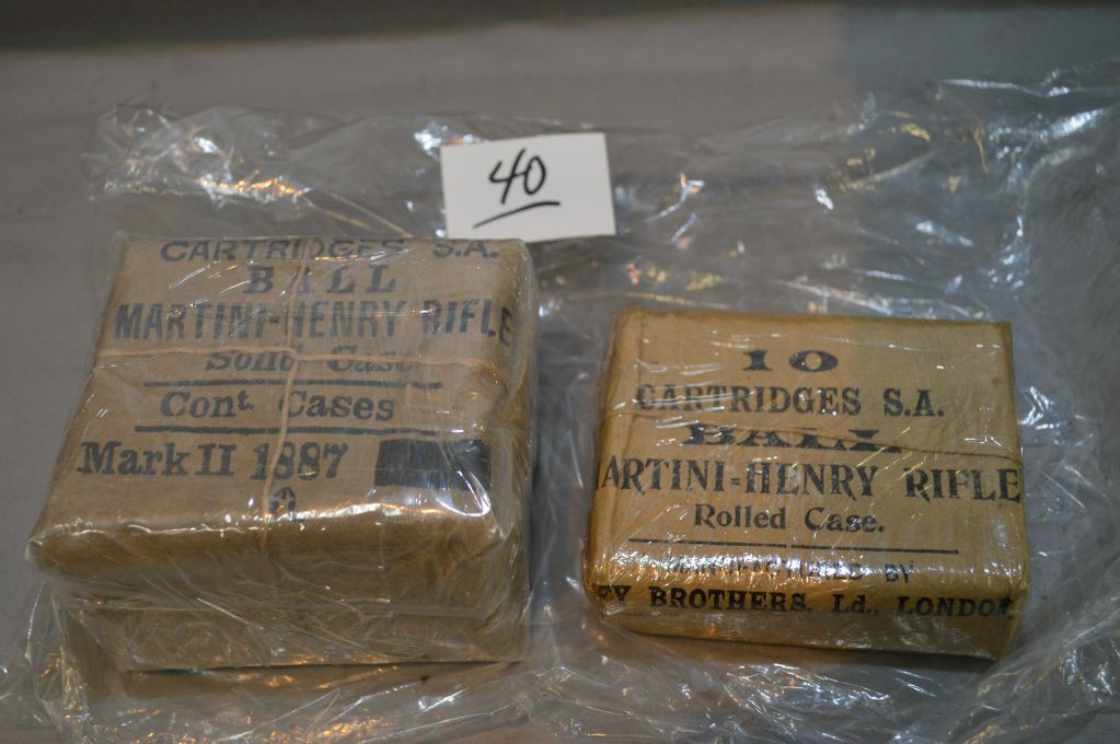 Bag Lot 2 Packets .577/450 Cal Martini Henry Solid Case Cartridges