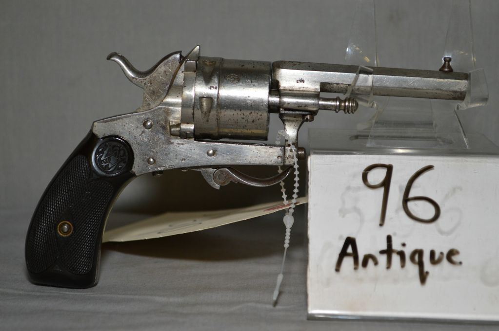 Belgian Folding Trigger .320 Cal Pocket Revolver w/ 76 mm bbl [ approx
