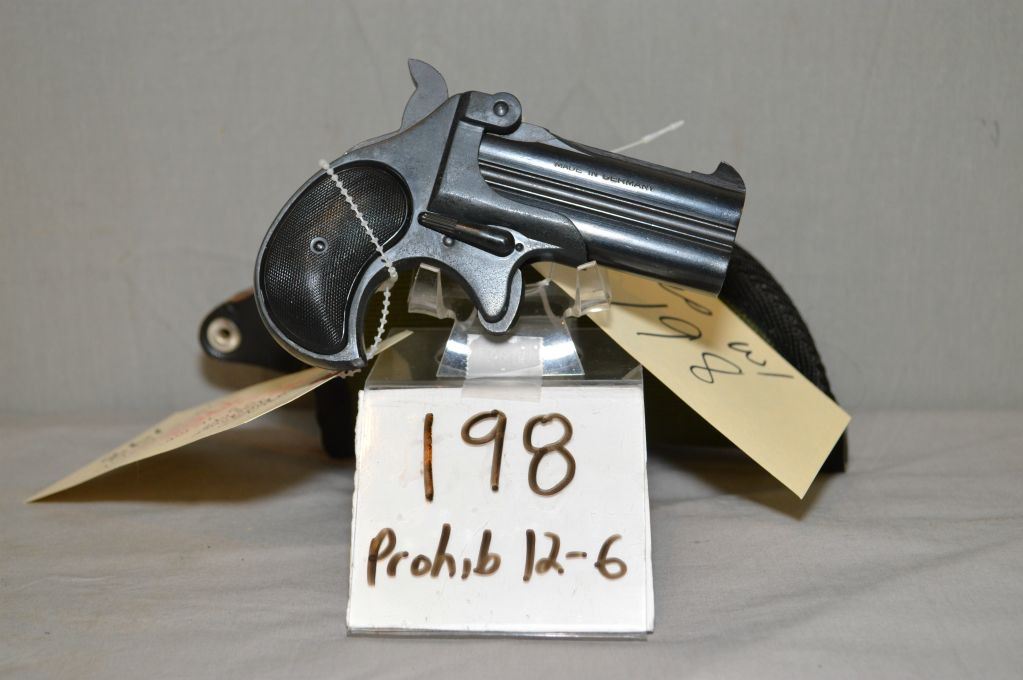 Burgo Model Derringer .38 Spec Cal Two Shot Multi Barreled Pistol w/ 76 ...