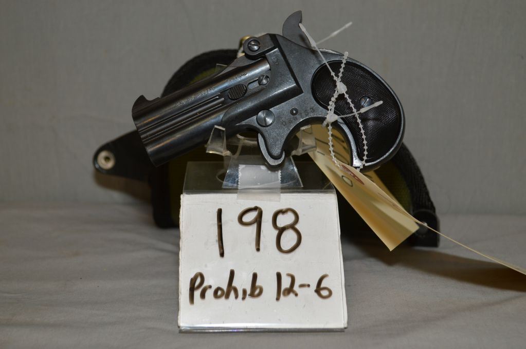 Burgo Model Derringer .38 Spec Cal Two Shot Multi Barreled Pistol w/ 76 ...