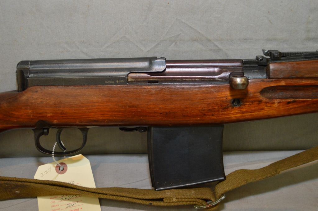 Tokarev Model SVT - 40 7.62 x 54 R Cal Mag Fed Semi Auto Full Wood ...