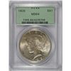 Image 1 : 1925 PEACE SILVER DOLLAR, PCGS MS-64  OLD GREEN HOLDER