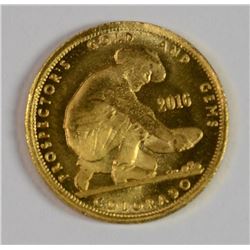 2016 1/10th OUNCE .999 GOLD PROSPECTOR