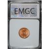 Image 4 : 1901 INDIAN CENT GRADED EMGC SUPERB GEM RED