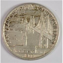 1936-S BAY BRIDGE COMMEMORATIVE HALF DOLLAR, AU