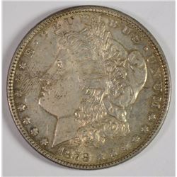 1878 7TF  MORGAN SILVER DOLLAR, AU/BU