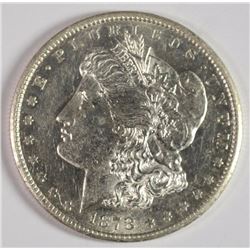 1878-CC MORGAN SILVER DOLLAR, CHOICE BU
