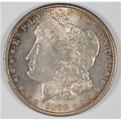 1878-S MORGAN SILVER DOLLAR, CHOICE BU