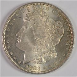 1883 MORGAN SILVER DOLLAR, CHOICE BU