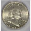 Image 2 : 1954-D FRANKLIN HALF DOLLAR, PCGS MS-65 FBL