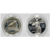 Image 2 : ( 2 ) PROOF COMMEM SILVER DOLLAR: 1987 CONSTITUTION & 1996 COMMUNITY SERVICE