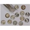 Image 1 : ORIGINAL GEM BU ROLL OF 1957-D ROOSEVELT DIMES, BETTER DATE