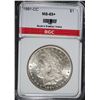 Image 1 : 1891-CC MORGAN DOLLAR BGC GRADED CH BU+