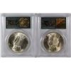 Image 2 : 2 - 1922 PEACE SILVER DOLLARS, PCGS MS64 OLD GREEN HOLDERS!