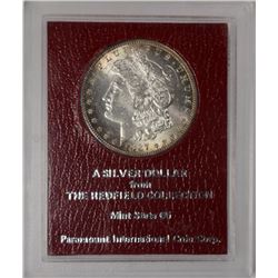 1887-S MORGAN SILVER DOLLAR, REDFIELD COLLECTION, MS-65  KEY DATE!!