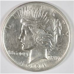 1921 PEACE DOLLAR AU/BU