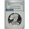 Image 1 : 1998-P AMERICAN SILVER EAGLE PCI GRADED PERFECT PROOF DCAM