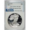 Image 1 : 2000-P AMERICAN SILVER EAGLE PCI GRADED PERFECT PROOF DCAM
