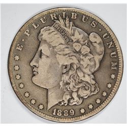 1889-S MORGAN SILVER DOLLAR FINE  SEMI-KEY
