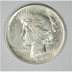 1921 PEACE DOLLAR AU/BU