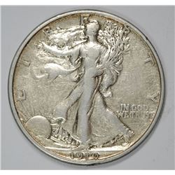 1919-S WALKING LIBERTY HALF DOLLAR XF/AU VERY RARE! KEY!