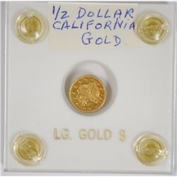 1855 1/2 DOLLAR CALIFORNIA GOLD LIBERTY HEAD AUTHENTIC AU/UNC RARE!