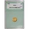 Image 1 : 1852 $1.00 LIBERTY GOLD NTC GRADED CH BU+
