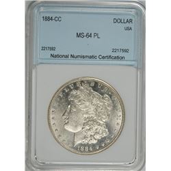 1884-CC MORGAN SILVER DOLLAR NNC CH BU PL