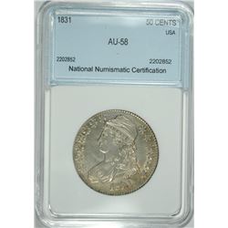 1831 BUST HALF DOLLAR NNC AU BU