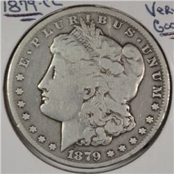 1879-CC MORGAN SILVER DOLLAR VG