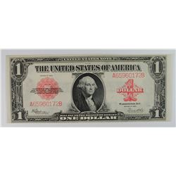 1923 $1.00 UNITED STATES NOTE RED SEAL AU
