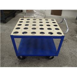 Heavy Duty Steel Rolling Cart, 36  x 30  x 32 