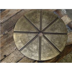 20  Face Plate / Circular T-Slotted Table, 2  Thru Hole