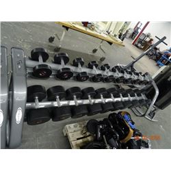 Matrix Dumbells & Rack 5lb - 55lb with 5 lb increments