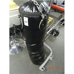 Black Leather Punching Bag