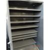 Image 2 : Grey 2-Door Metal Cainet - 4" Wide