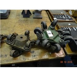 Lot of Heavy Equipment Dollies