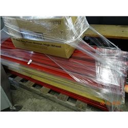 Lot of Red Heavy Duty Shelving