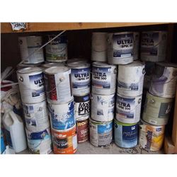 Assorted 3.7L Paints, Mostly Full (65)