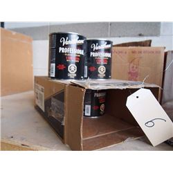 Varathane Professional Clear Finish, (8) NOS, (1) open W/ (6) Misc Paint & Stain