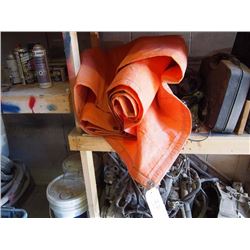 Insulated Orange Tarp, Good Condition