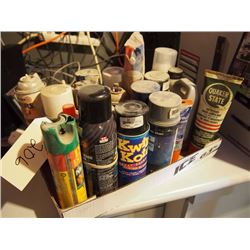 Spray Paints, Aerosals, Cleaners, Paints (~33 Pieces)
