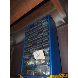 Blue Parts Cabinet W/ Contents