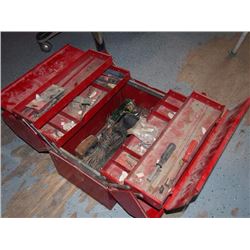 Large Red Metal Craftman Tool Box