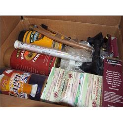 Assorted Beer Kits: Bottle Caps, Flavour, Holder, Carboyds