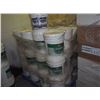 Image 1 : Pallet Of Paint - 5 Gallon Pails, Used, Mostly Full, Various Colors, (38)